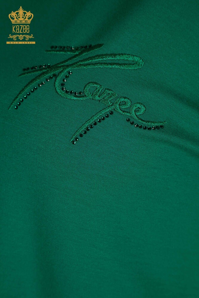 All'ingrosso Camicetta da donna - Manica corta - Verde - 79302 | KAZEE - 3