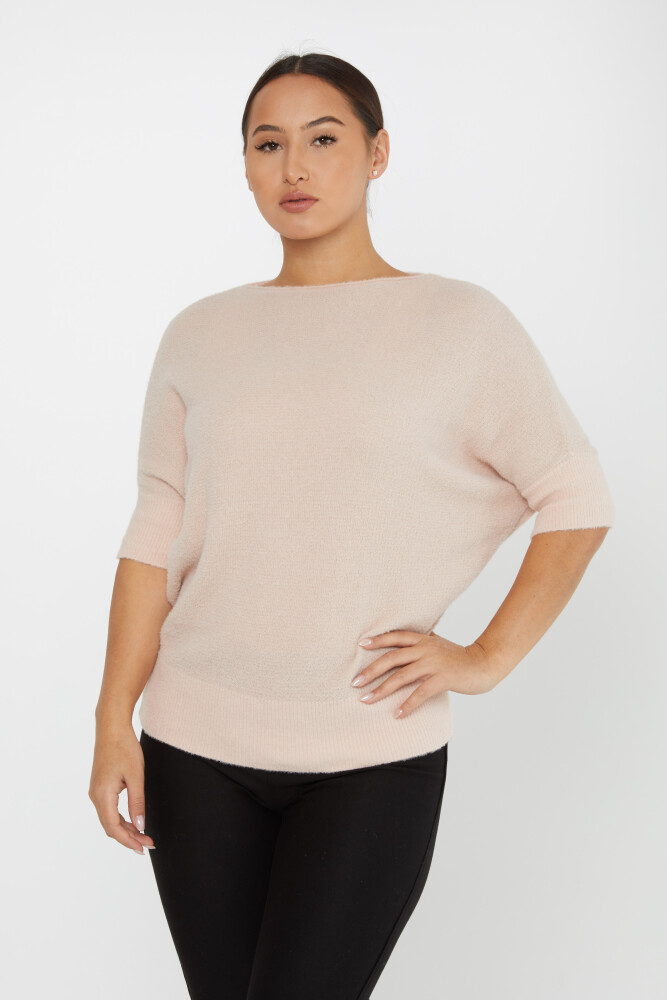 Angora Knitwear Bat Sleeve Crew Neck Beżowy - 30293 | KAZEE (zestaw 3 sztuk S-M-L) - 2