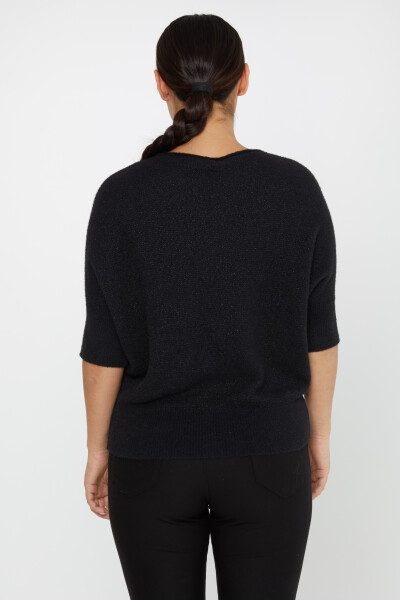 Angora Knitwear Bat Sleeve Crew Neck Czarny - 30293 | KAZEE (zestaw 3 sztuk S-M-L) - 5