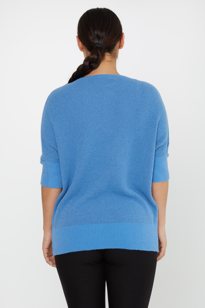 Angora Knitwear Bat Sleeve Crew Neck Blue - 30293 | KAZEE (zestaw 3 sztuk S-M-L) - 5