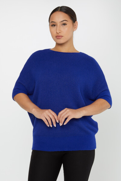 Angora Knitwear Bat Sleeve Crew Neck Saks - 30293 | KAZEE (zestaw 3 sztuk S-M-L) 