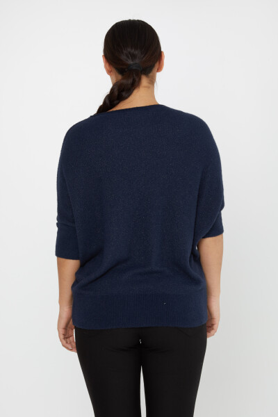 Angora Knitwear Batwing Sleeve Navy Blue - 30293 | KAZEE (Set of 3 S-M-L) - 5