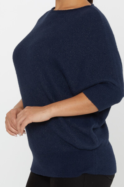 Angora Knitwear Batwing Sleeve Navy Blue - 30293 | KAZEE (Set of 3 S-M-L) - 4