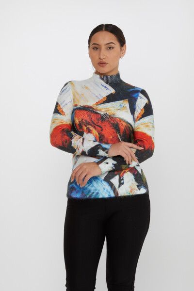 Angora Knitwear Digital Printed Digital - 18960 | KAZEE (Set of 3 S-M-L) - 2