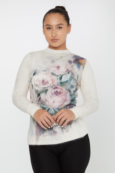 Angora Knitwear Floral Ecru - 50026 | KAZEE (Set of 2 S-M) - 1