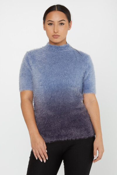 Angora Knitwear Short Sleeve Blue - 31014 | KAZEE (Set of 3 S-M-L) 