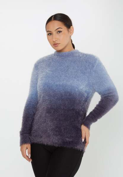 Angora Knitwear Two-Tone Blue - 31015 | KAZEE (Set of 3 S-M-L) - 2