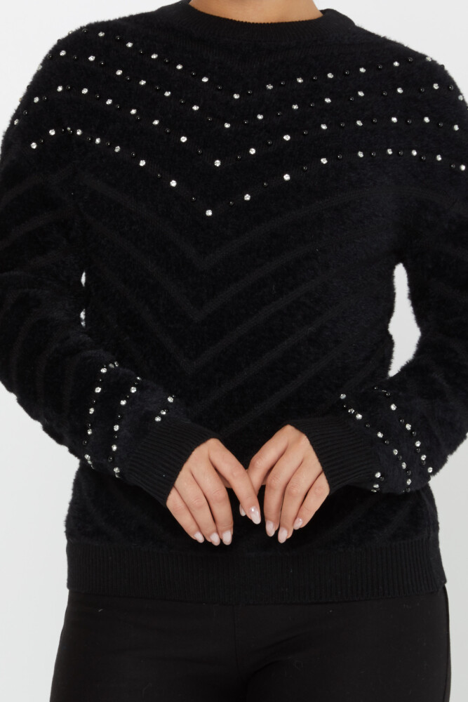 Angora Sweater Beaded Black - 30189 | KAZEE (Set of 3 S-M-L) - 3