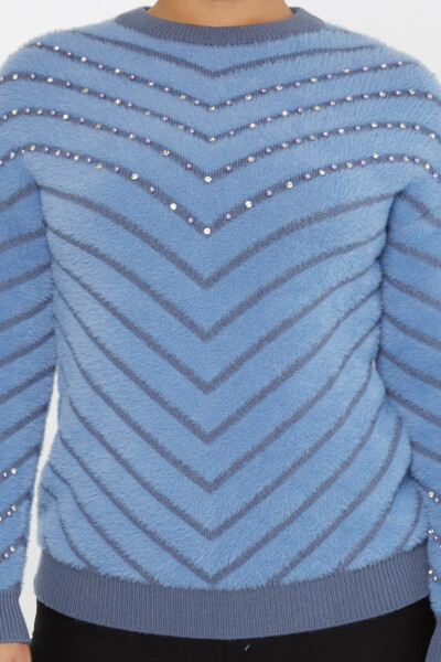 Angora Sweater Beaded Blue - 30189 | KAZEE (Set of 3 S-M-L) - 3