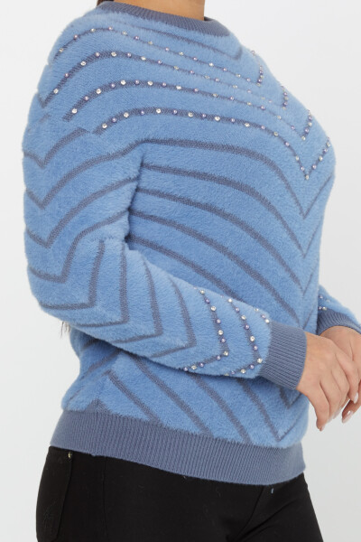 Angora Sweater Beaded Blue - 30189 | KAZEE (Set of 3 S-M-L) - 5