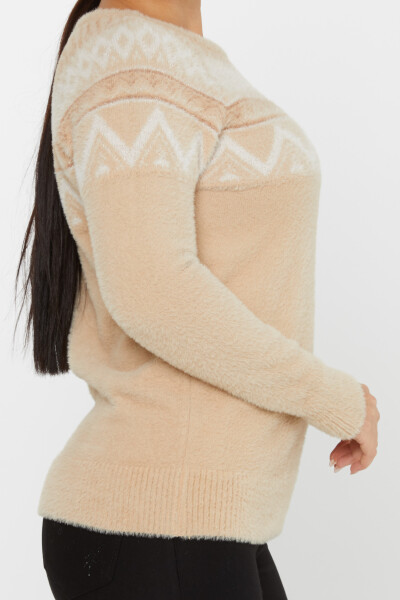 Angora Sweater Patterned Beige - 30682 | KAZEE (Set of 3 S-M-L) - 5