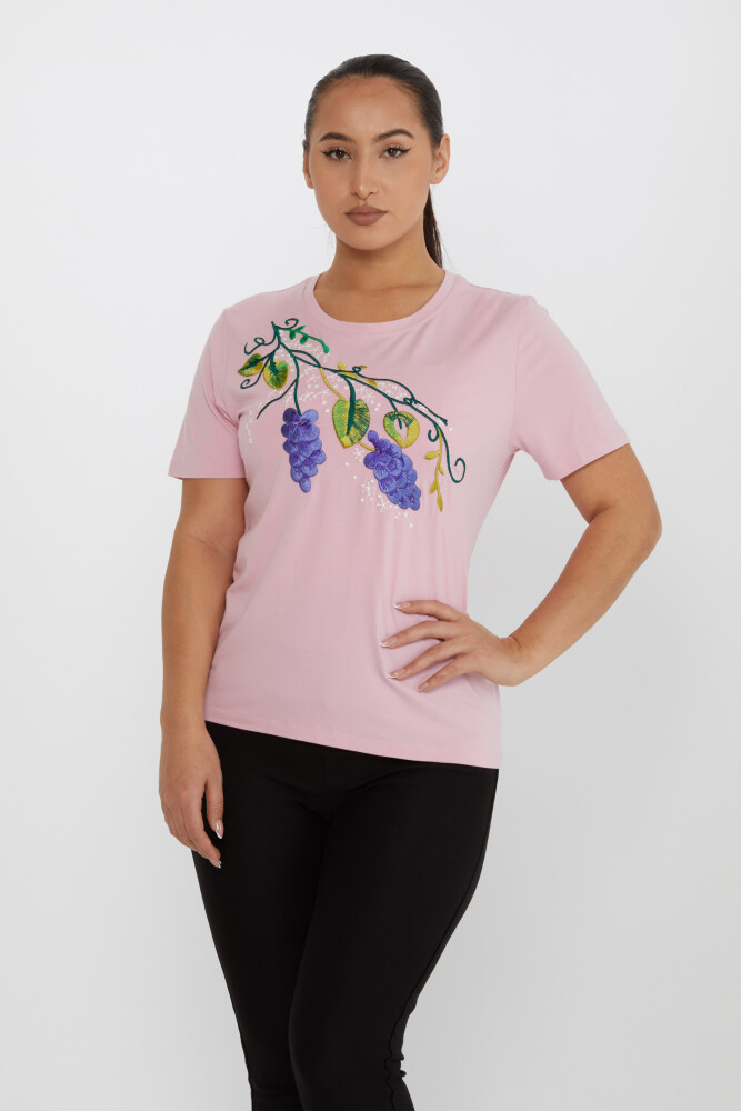 Blouse Embroidered Pink - 80109 | KAZEE (Set of 4 M-L-XL-2XL) - 2