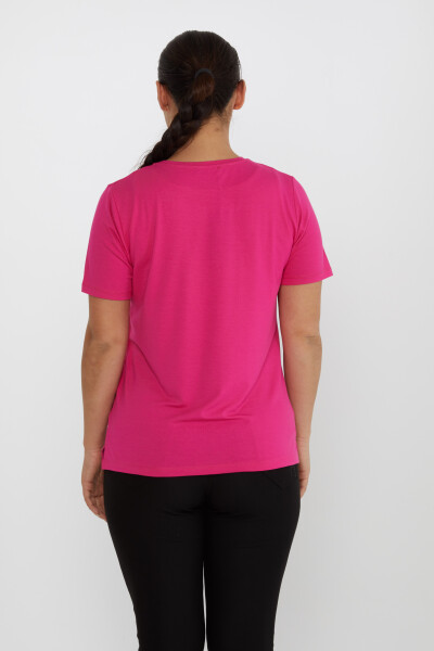 Blusa Bird Stone Ricamata Fucsia - 80111 | KAZEE (Set di 3 M-L-XL) - 5