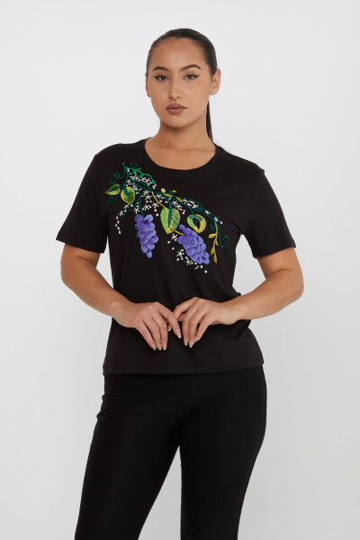 Blusa Bordada Negra - 80109 | KAZEE (Juego de 4 tallas M-L-XL-2XL) 