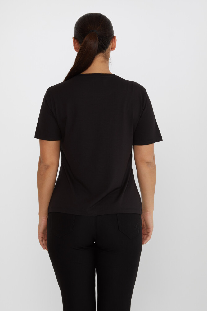 Blusa Bordada Negra - 80109 | KAZEE (Juego de 4 tallas M-L-XL-2XL) - 5