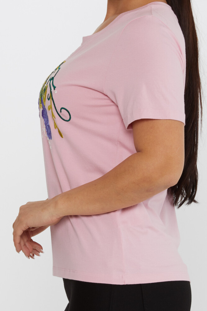 Blusa Bordada Rosa - 80109 | KAZEE (Juego de 4 tallas M-L-XL-2XL) - 3