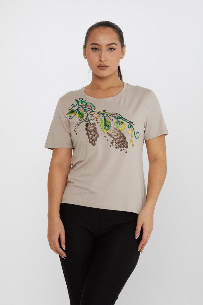 Blusa Bordada Visón - 80109 | KAZEE (Juego de 4 tallas M-L-XL-2XL) - 1