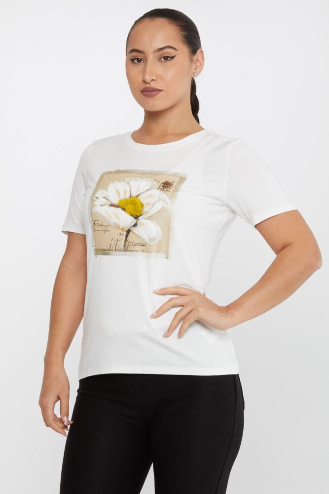 Blusa Estampada Crudo - 79913 | KAZEE (Juego de 4 M-L-XL-2XL) - 1