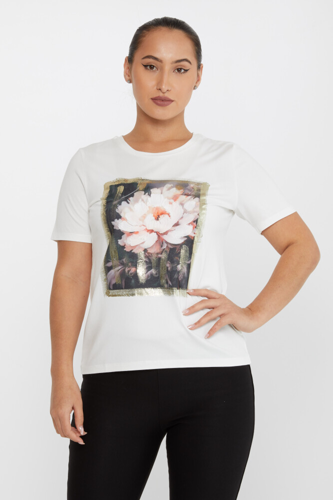 Blusa Estampado Floral Crudo - 79910 | KAZEE (Juego de 4 M-L-XL-2XL) - 1