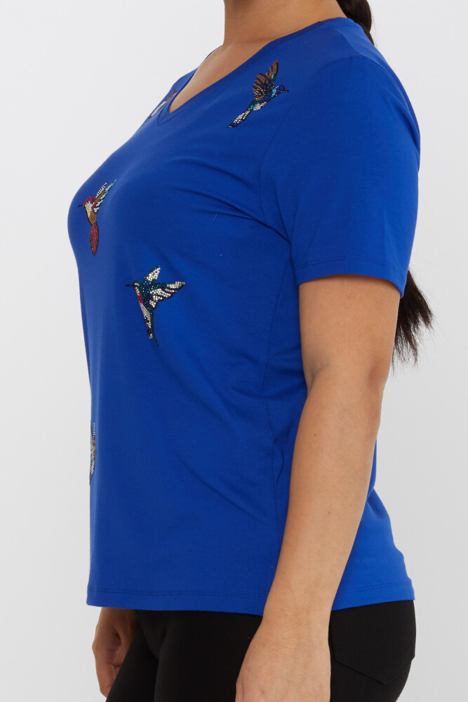 Blusa Pájaro Piedra Bordada Saks - 80111 | KAZEE (Juego de 3 tallas M-L-XL) - 4