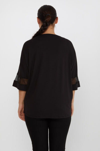 Blusa Tul Negro - 80112 | KAZEE (Juego de 4 tallas M-L-XL-2XL) - 5