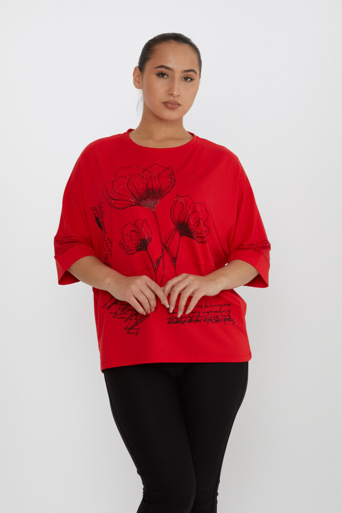 Blusa Tul Rojo - 80112 | KAZEE (Juego de 4 tallas M-L-XL-2XL) - 1