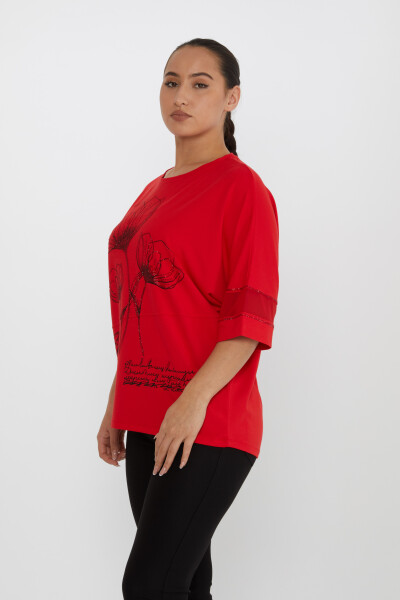 Blusa Tul Rojo - 80112 | KAZEE (Juego de 4 tallas M-L-XL-2XL) - 2