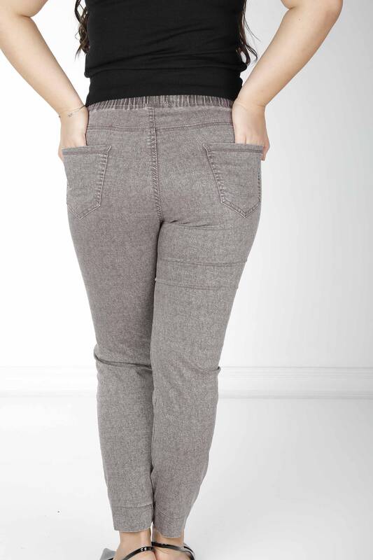 Pantaloni Tasca Dettagliata Marrone - 3501 | KAZEE (Set da 4 42-44-46-48)