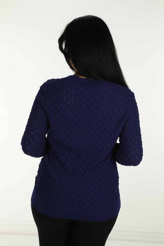 Cardigan en tricot pailleté à col en V Saks - 30036 | KAZÉE