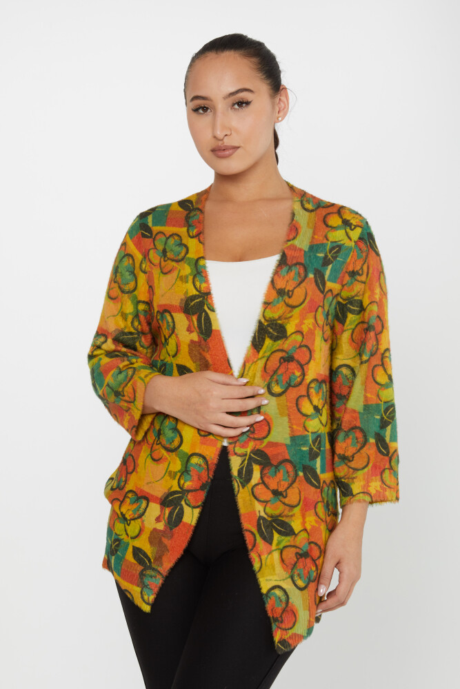 Cárdigan de Angora con Estampado Floral - 30452 | KAZEE (Juego de 3 M-L-XL) - 1