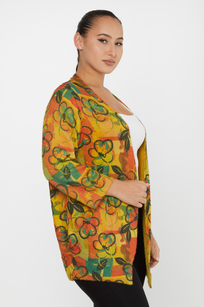 Cárdigan de Angora con Estampado Floral - 30452 | KAZEE (Juego de 3 M-L-XL) - 2