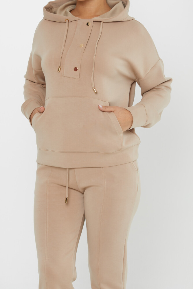 Conjunto Chándal Con Capucha Beige - 17627 | KAZEE (Juego de 4 S-M-L-XL) - 4