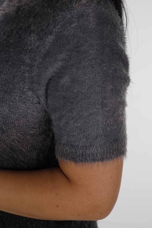 Pull Angora Col Haut Manches Courtes Noir - 31014 | KAZEE (Lot de 3 S-M-L)