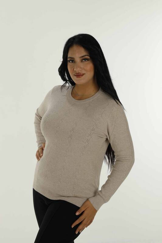 Crew Neck Basic Beige - 31004 | KAZEE (Set of 4 M-L-XL-XXL)