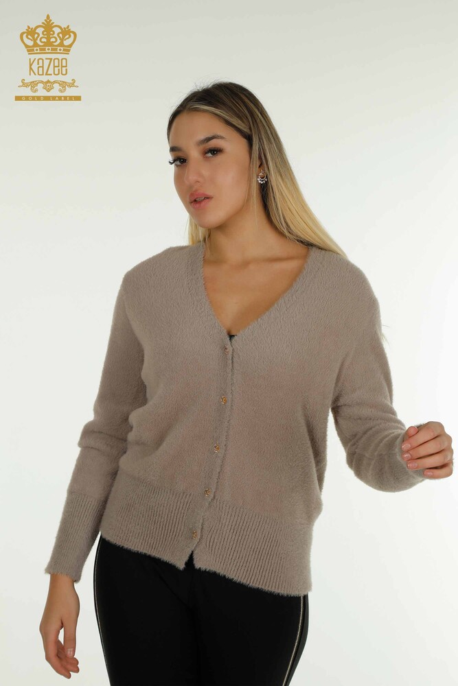 Cardigan cu ridicata pentru femei Angora Gri - 30447 | KAZEE - 1