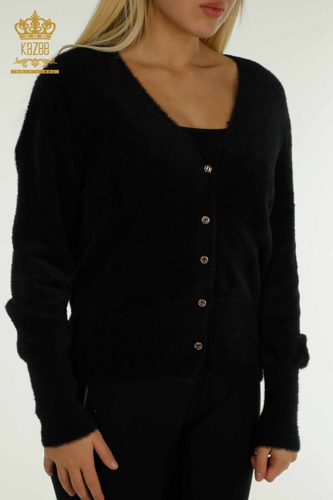 Cardigan cu ridicata pentru femei Angora Black - 30447 | KAZEE - 2