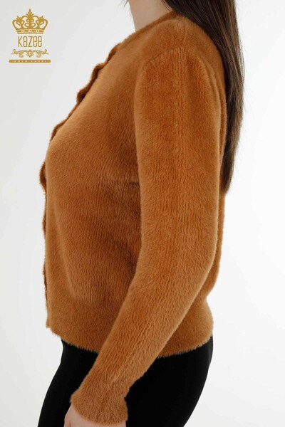 Cardigan cu ridicata pentru femei Angora Brown - 19099 | KAZEE - 4