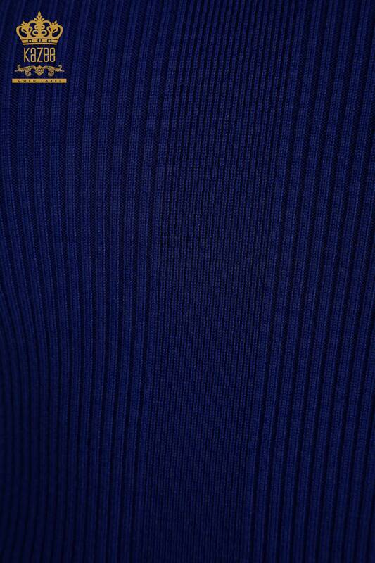 En-gros tricotaje pentru femei Pulover - Guler Detaliat - Saks - 30392 | KAZEE