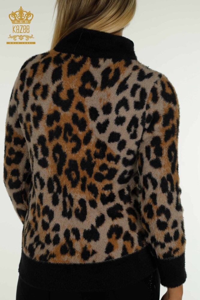 Pulover de tricotaj de damă cu ridicata - model leopard - 30631 | KAZEE - 7