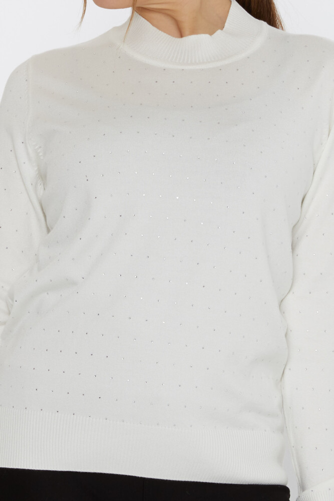 ژاکت بافتنی اکرو سنگ دوزی - 31513 | KAZEE (مجموعه 3 عددی L-XL-2XL) - 3