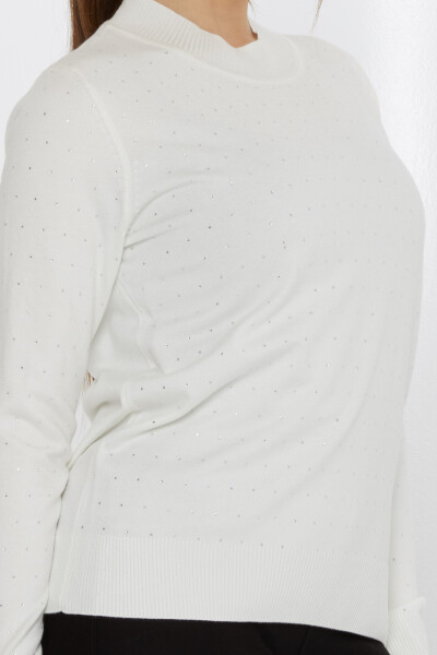 ژاکت بافتنی اکرو سنگ دوزی - 31513 | KAZEE (مجموعه 3 عددی L-XL-2XL) - 4