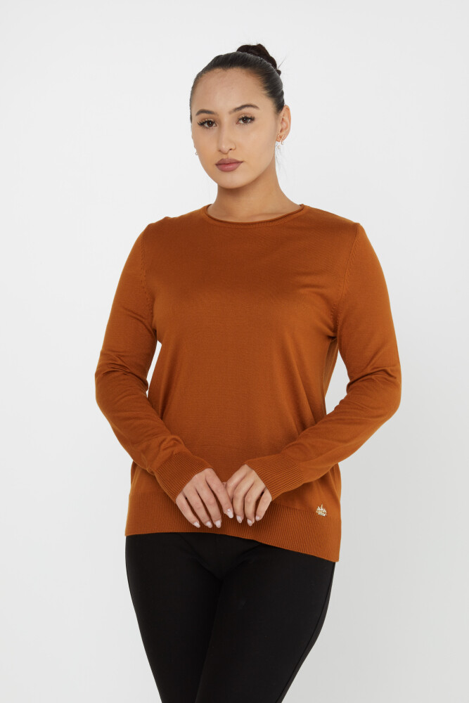 ژاکت بافتنی بیسیک یقه برنزه - 30899 | KAZEE (مجموعه 4 عددی L-XL-2XL 3XL) - 1