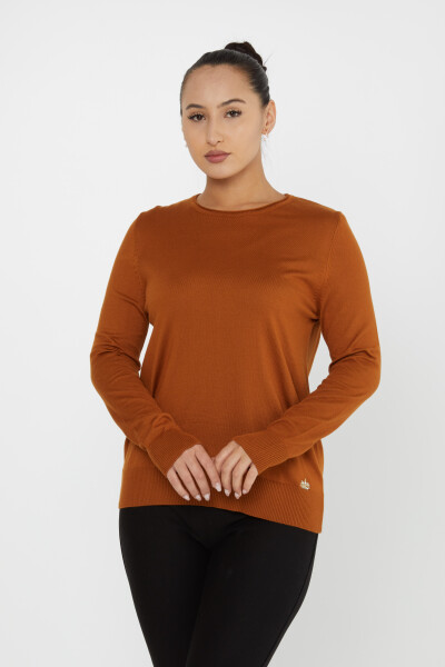 ژاکت بافتنی بیسیک یقه برنزه - 30899 | KAZEE (مجموعه 4 عددی L-XL-2XL 3XL) - 1