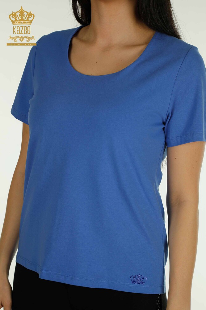 Großhandel Damen Bluse - Mit Logo - Saks - 79560 | KAZEE - 2