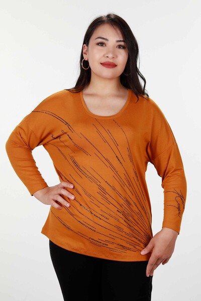 Großhandel Damen Bluse - Viskose - Stein bestickt - 77967 | KAZEE - 32