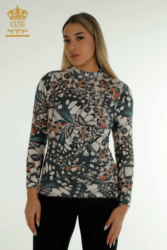 Großhandel für Damen-Strickpullover - Angora - Digital - 40034 | KAZEE - 1