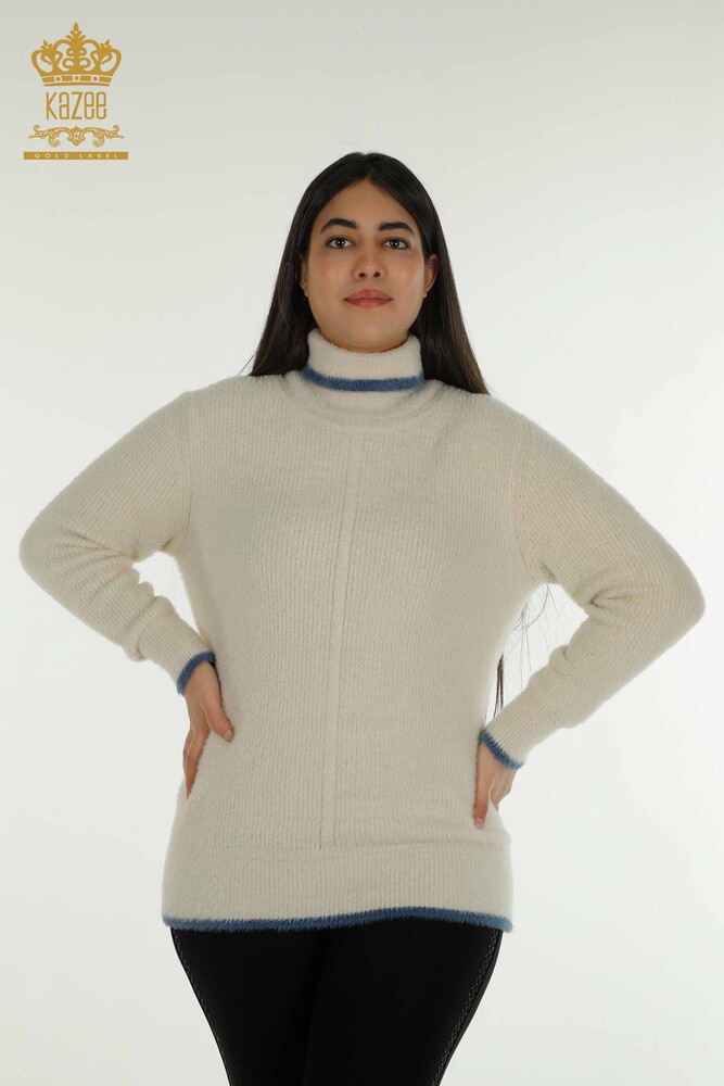 Großhandel Damen-Strickpullover - Angora - Stein - 30646 | KAZEE - 1