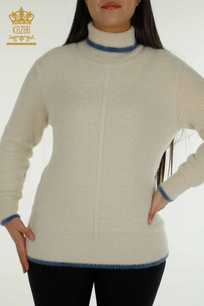 Großhandel Damen-Strickpullover - Angora - Stein - 30646 | KAZEE - 2