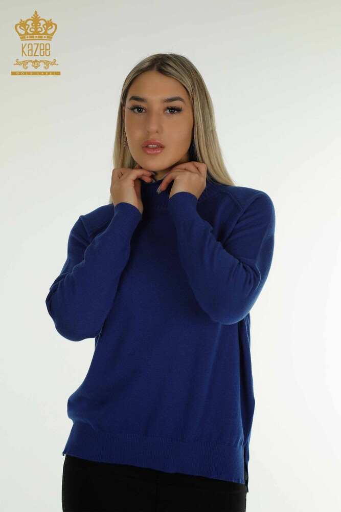 Großhandel Damen-Strickpullover - Basic - Saks - 30757 | KAZEE - 1