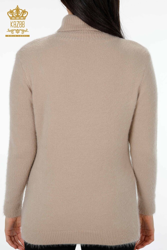 Großhandel Damen-Strickpullover Rollkragenpullover Langarm Logo - 18843 | KAZEE - 21